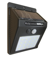 【3モード点灯】太陽電池付き人感LED屋外灯