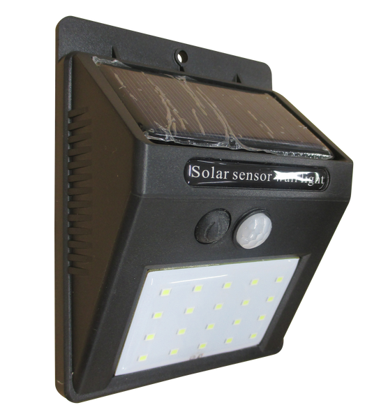 【3モード点灯】太陽電池付き人感LED屋外灯