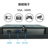 【11.6インチ】フルハイビジョンモニター HDMI／VGA